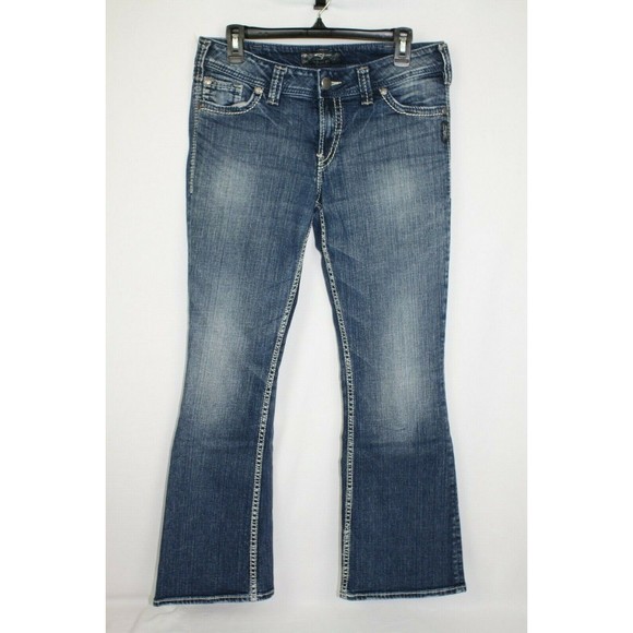 Silver Jeans Women's Juniors Suki Surplus Jeans Excellent Condition Size 30/30 - Picture 2 of 6